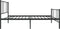 vidaXL - Bedframe - met - hoofd- - en - voeteneinde - metaal - zwart - 90x190 - cm