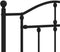 vidaXL - Bedframe - met - hoofd- - en - voeteneinde - metaal - zwart - 80x200 - cm
