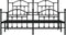 vidaXL - Bedframe - met - hoofd- - en - voeteneinde - metaal - zwart - 183x213 - cm
