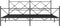 vidaXL - Bedframe - met - hoofd- - en - voeteneinde - metaal - zwart - 193x203 - cm