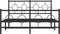 vidaXL - Bedframe - met - hoofd- - en - voeteneinde - metaal - zwart - 135x190 - cm