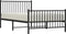 vidaXL - Bedframe - met - hoofd- - en - voeteneinde - metaal - zwart - 107x203 - cm