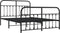 vidaXL - Bedframe - met - hoofd- - en - voeteneinde - metaal - zwart - 140x200 - cm