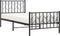 vidaXL - Bedframe - met - hoofd- - en - voeteneinde - metaal - zwart - 90x200 - cm