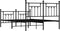 vidaXL - Bedframe - met - hoofd- - en - voeteneinde - metaal - zwart - 140x200 - cm