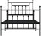 vidaXL - Bedframe - met - hoofd- - en - voeteneinde - metaal - zwart - 80x200 - cm