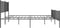 vidaXL - Bedframe - met - hoofd- - en - voeteneinde - metaal - zwart - 193x203 - cm