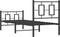 vidaXL - Bedframe - met - hoofd- - en - voeteneinde - metaal - zwart - 80x200 - cm