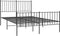 vidaXL - Bedframe - met - hoofd- - en - voeteneinde - metaal - zwart - 120x200 - cm