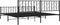 vidaXL - Bedframe - met - hoofd- - en - voeteneinde - metaal - zwart - 193x203 - cm