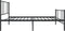 vidaXL - Bedframe - met - hoofd- - en - voeteneinde - metaal - zwart - 75x190 - cm