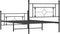 vidaXL - Bedframe - met - hoofd- - en - voeteneinde - metaal - zwart - 107x203 - cm