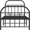 vidaXL - Bedframe - met - hoofd- - en - voeteneinde - metaal - zwart - 80x200 - cm