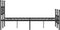 vidaXL - Bedframe - met - hoofd- - en - voeteneinde - metaal - zwart - 135x190 - cm