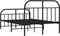 vidaXL - Bedframe - met - hoofd- - en - voeteneinde - metaal - zwart - 120x200 - cm