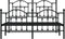 vidaXL - Bedframe - met - hoofd- - en - voeteneinde - metaal - zwart - 140x190 - cm