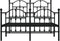 vidaXL - Bedframe - met - hoofd- - en - voeteneinde - metaal - zwart - 120x190 - cm