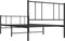 vidaXL - Bedframe - met - hoofd- - en - voeteneinde - metaal - zwart - 80x200 - cm