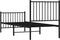 vidaXL - Bedframe - met - hoofd- - en - voeteneinde - metaal - zwart - 80x200 - cm