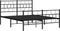 vidaXL - Bedframe - met - hoofd- - en - voeteneinde - metaal - zwart - 120x200 - cm