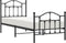 vidaXL - Bedframe - met - hoofd- - en - voeteneinde - metaal - zwart - 90x190 - cm