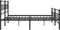 vidaXL - Bedframe - met - hoofd- - en - voeteneinde - metaal - zwart - 183x213 - cm