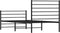vidaXL - Bedframe - met - hoofd- - en - voeteneinde - metaal - zwart - 80x200 - cm