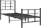 vidaXL - Bedframe - met - hoofd- - en - voeteneinde - metaal - zwart - 80x200 - cm