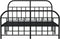 vidaXL - Bedframe - met - hoofd- - en - voeteneinde - metaal - zwart - 140x190 - cm