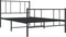 vidaXL - Bedframe - met - hoofd- - en - voeteneinde - metaal - zwart - 90x200 - cm