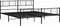 vidaXL - Bedframe - met - hoofd- - en - voeteneinde - metaal - zwart - 193x203 - cm