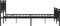 vidaXL - Bedframe - met - hoofd- - en - voeteneinde - metaal - zwart - 183x213 - cm