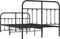 vidaXL - Bedframe - met - hoofd- - en - voeteneinde - metaal - zwart - 120x190 - cm