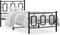 vidaXL - Bedframe - met - hoofd- - en - voeteneinde - metaal - zwart - 90x190 - cm