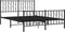 vidaXL - Bedframe - met - hoofd- - en - voeteneinde - metaal - zwart - 135x190 - cm