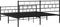 vidaXL - Bedframe - met - hoofd- - en - voeteneinde - metaal - zwart - 183x213 - cm