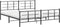 vidaXL - Bedframe - met - hoofd- - en - voeteneinde - metaal - zwart - 193x203 - cm