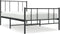 vidaXL - Bedframe - met - hoofd- - en - voeteneinde - metaal - zwart - 75x190 - cm