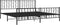 vidaXL - Bedframe - met - hoofd- - en - voeteneinde - metaal - zwart - 200x200 - cm