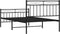 vidaXL - Bedframe - met - hoofd- - en - voeteneinde - metaal - zwart - 100x200 - cm