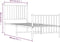 vidaXL - Bedframe - met - hoofd- - en - voeteneinde - metaal - zwart - 75x190 - cm