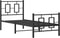 vidaXL - Bedframe - met - hoofd- - en - voeteneinde - metaal - zwart - 80x200 - cm