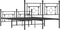 vidaXL - Bedframe - met - hoofd- - en - voeteneinde - metaal - zwart - 140x190 - cm
