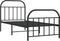 vidaXL - Bedframe - met - hoofd- - en - voeteneinde - metaal - zwart - 80x200 - cm