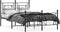vidaXL - Bedframe - met - hoofd- - en - voeteneinde - metaal - zwart - 120x200 - cm