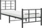 vidaXL - Bedframe - met - hoofd- - en - voeteneinde - metaal - zwart - 80x200 - cm