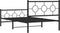 vidaXL - Bedframe - met - hoofd- - en - voeteneinde - metaal - zwart - 107x203 - cm