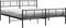 vidaXL - Bedframe - met - hoofd- - en - voeteneinde - metaal - zwart - 193x203 - cm