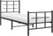 vidaXL - Bedframe - met - hoofd- - en - voeteneinde - metaal - zwart - 75x190 - cm