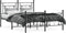vidaXL - Bedframe - met - hoofd- - en - voeteneinde - metaal - zwart - 140x200 - cm